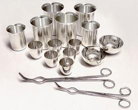 玻璃儀器，鉑金盤香式陽極