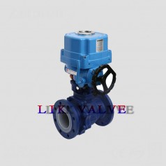 進口電動襯氟球閥-進口電動襯氟、襯陶瓷球閥