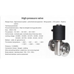 進口 導(dǎo)式高壓法蘭電磁閥