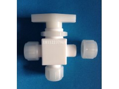 專業(yè)加工PTFE手動(dòng)三通閥門 PP手動(dòng)三通閥門